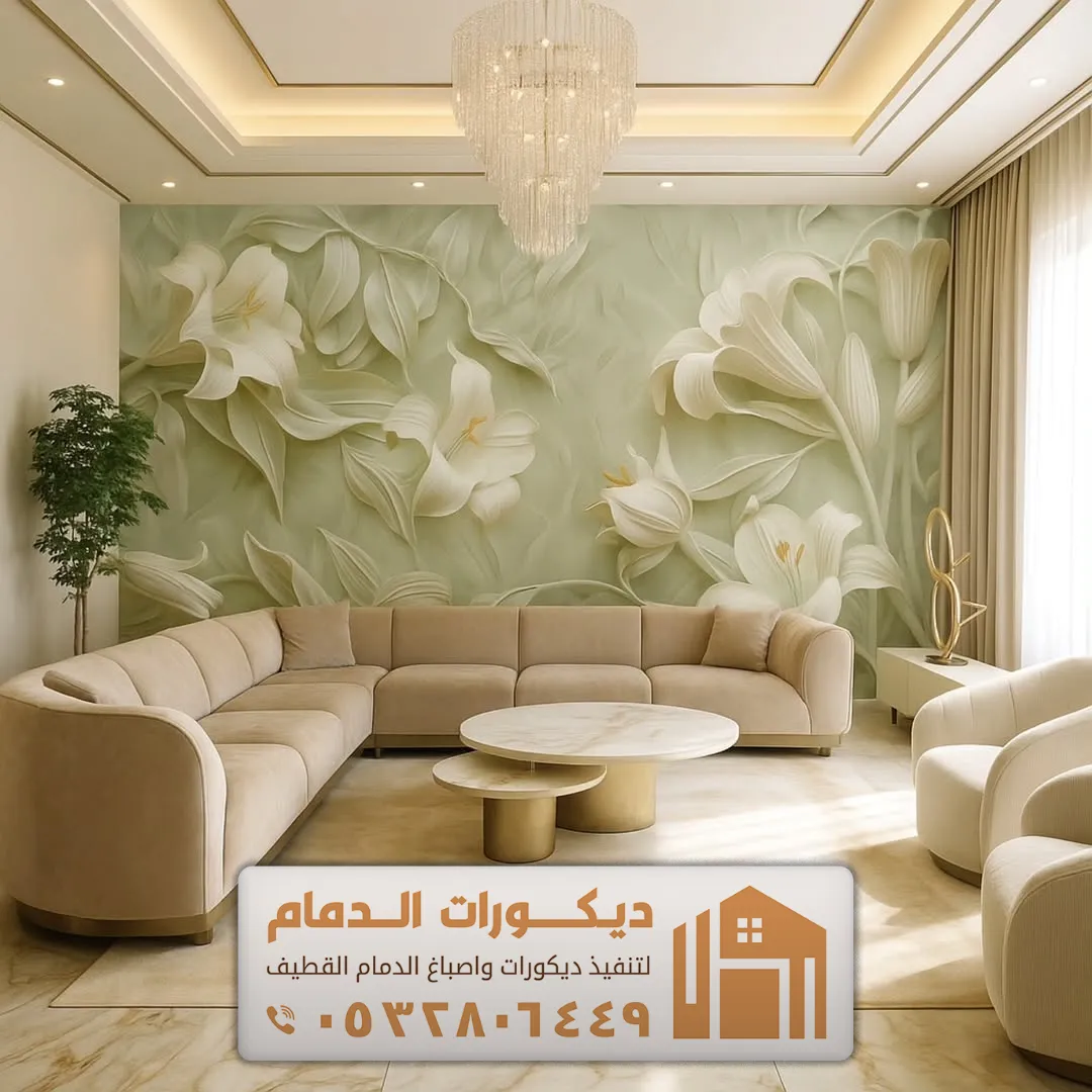 تنفيذ ورق الجدران في سيهات حي الزهور